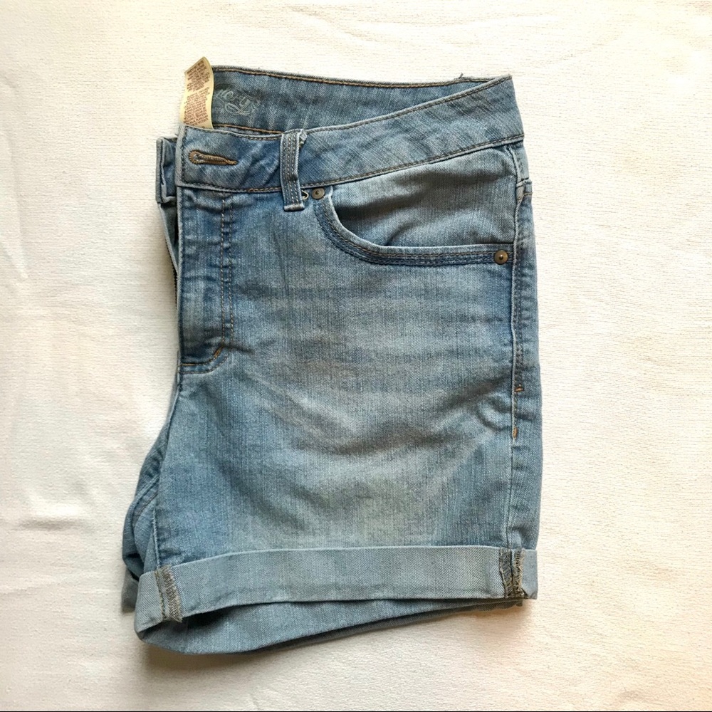 Light Wash Denim Shorts